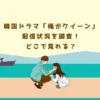韓国ドラマ「俺がクイーン」配信状況を調査！どこで見れる？