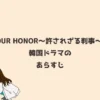 『YOUR HONOR～許されざる判事～』の韓国ドラマのあらすじ
